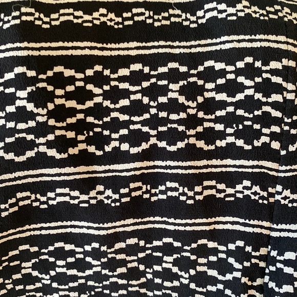 Madewell Silk Black & White Kimono Tie Waist Romper - XS - Picture 11 of 13